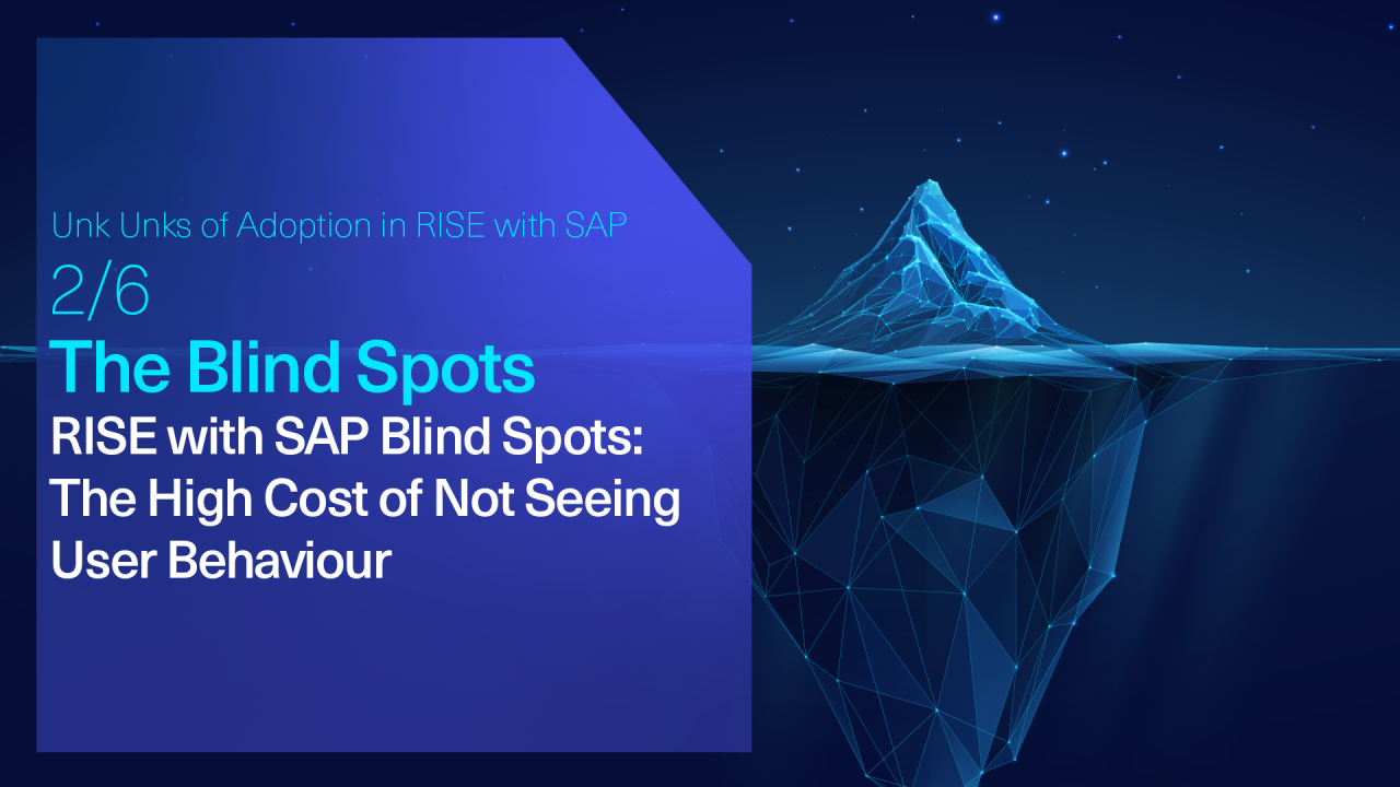 The Blind Spots is Unk Unk #2: The High Costs of Not Seeing User Behavior