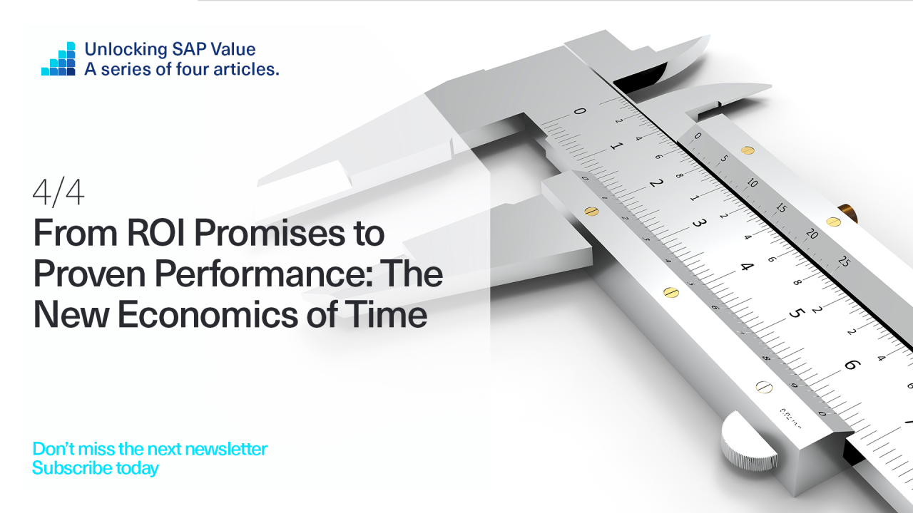 From ROI Promises to Proven Performance: The New Economics of Time