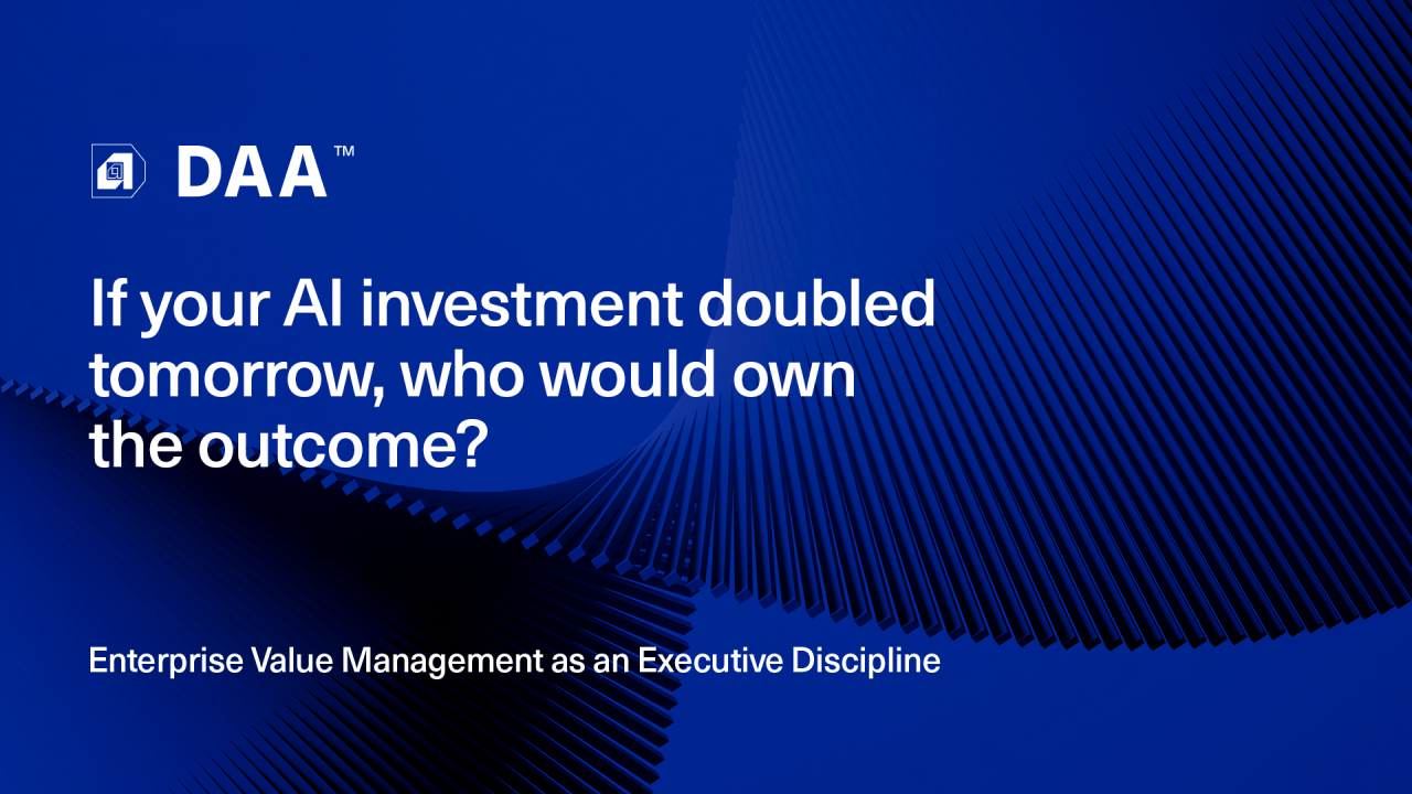 When AI Starts to Scale, Who Owns the Business Outcome?